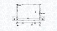 MAGNETI MARELLI BM1627 - Radiador, refrigeración del motor