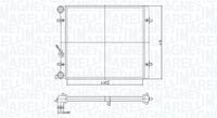 MAGNETI MARELLI BM1667 - Radiador, refrigeración del motor