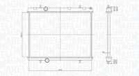 MAGNETI MARELLI BM1678 - Radiador, refrigeración del motor