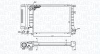 MAGNETI MARELLI BM240 - Radiador, refrigeración del motor