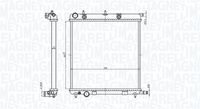 MAGNETI MARELLI BM819 - Radiador, refrigeración del motor