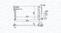 MAGNETI MARELLI BM1895 - Radiador, refrigeración del motor