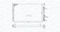 MAGNETI MARELLI BM838 - Radiador, refrigeración del motor