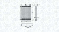 MAGNETI MARELLI BR478 - Diámetro de entrada 1 [mm]: 19,5<br>Diámetro de salida 1 [mm]: 18,5<br>Calidad: ALTERNATIVO<br>Material: Aluminio<br>Artículo complementario / información complementaria 2: sin tubo de conexión<br>Tipo radiador: Aletas refrigeración soldadas<br>Longitud de red [mm]: 150<br>Ancho de red [mm]: 206<br>Profundidad de red [mm]: 26<br>