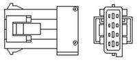 MAGNETI MARELLI OSM096 - Sistema de escape: delante del catalizador<br>Peso [kg]: 0,14<br>Longitud de cable [mm]: 1185<br>Número de enchufes de contacto: 4<br>Color de carcasa: verde<br>Forma del enchufe: rectangular<br>Sonda lambda: Sensor de paso<br>peso neto [kg]: 0,116<br>