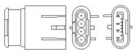 MAGNETI MARELLI OSM154 - Calidad: OE EQUIVALENT<br>para artículo nr.: 90399A2<br>Longitud de cable [mm]: 200<br>Número de conductores: 4<br>Sonda lambda: Sonda convencional<br>Versión: HQ<br>