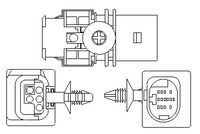 MAGNETI MARELLI OSM177 - año construcción desde: 06/2015<br>Sistema de escape: después de catalizador<br>Restricción de fabricante: Bosch<br>Peso [kg]: 0,146<br>Longitud de cable [mm]: 550<br>Número de enchufes de contacto: 5<br>Color de carcasa: negro<br>Forma del enchufe: en forma de d<br>Sonda lambda: Sonda lambda de banda ancha<br>peso neto [kg]: 0,122<br>