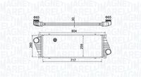 KAMOKA 7750133 - Diámetro de entrada 1 [mm]: 65<br>Diámetro de salida 1 [mm]: 65<br>Tipo radiador: Aletas refrigeración soldadas<br>Calidad: ALTERNATIVO<br>Restricción de fabricante: VALEO<br>Material: Aluminio<br>Material: Plástico<br>Longitud de red [mm]: 717<br>Ancho de red [mm]: 259<br>Profundidad de red [mm]: 30<br>