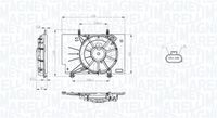 MAGNETI MARELLI MTC734AX - Ventilador, refrigeración del motor