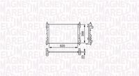 MAGNETI MARELLI BM1316 - Diámetro de salida 1 [mm]: 38<br>Calidad: ALTERNATIVO<br>Diámetro de entrada 1 [mm]: 38<br>Tipo radiador: Aletas refrigeración unidas mecánicamente<br>Técnica conexión: Conexi�n r�pida<br>Restricción de fabricante: DENSO<br>Profundidad de red [mm]: 34<br>Longitud de red [mm]: 621<br>Ancho de red [mm]: 407<br>Material: Aluminio<br>Material: Plástico<br>