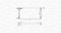 MAGNETI MARELLI BM168 - Longitud de red [mm]: 580<br>Ancho de red [mm]: 322<br>Profundidad de red [mm]: 42<br>Material aletas refrigeradoras: Aluminio<br>Material depósitos de agua (radiador): Plástico<br>Tipo radiador: Aletas refrigeración unidas mecánicamente<br>