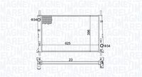 MAGNETI MARELLI BM1893 - Diámetro de salida 1 [mm]: 34<br>Calidad: ALTERNATIVO<br>Diámetro de entrada 1 [mm]: 34<br>Tipo radiador: Aletas refrigeración unidas mecánicamente<br>Restricción de fabricante: VISTEON<br>Profundidad de red [mm]: 34<br>Longitud de red [mm]: 620<br>Ancho de red [mm]: 396<br>Material: Aluminio<br>Material: Plástico<br>