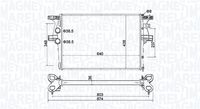 MAGNETI MARELLI BM2046 - Longitud de red [mm]: 640<br>Ancho de red [mm]: 442<br>Profundidad de red [mm]: 32<br>Material aletas refrigeradoras: Aluminio<br>Material depósitos de agua (radiador): Plástico<br>Tipo radiador: Aletas refrigeración soldadas<br>