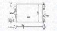 MAGNETI MARELLI BM2062 - Radiador, refrigeración del motor