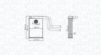 MAGNETI MARELLI BR487 - Artículo complementario / información complementaria 2: con conducto<br>Longitud de red [mm]: 192<br>Ancho de red [mm]: 145<br>Profundidad de red [mm]: 40<br>Material depósitos de agua (radiador): Aluminio<br>Material aletas refrigeradoras: Aluminio<br>Tipo radiador: Aletas refrigeración soldadas<br>