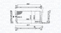 MAGNETI MARELLI 350213202800 - Radiador, refrigeración del motor