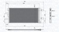 MAGNETI MARELLI BC786 - Artículo complementario / información complementaria 2: con secador<br>Material: Aluminio<br>Longitud de red [mm]: 648<br>Ancho de red [mm]: 307<br>Profundidad de red [mm]: 16<br>Agente frigorífico: R 134 a<br>