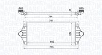 KAMOKA 7750029 - Diámetro de entrada 1 [mm]: 65<br>Diámetro de salida 1 [mm]: 65<br>Tipo radiador: Aletas refrigeración unidas mecánicamente<br>Calidad: Premium<br>Restricción de fabricante: VALEO<br>Material: Aluminio<br>Material: Plástico<br>Longitud de red [mm]: 682<br>Ancho de red [mm]: 322<br>Profundidad de red [mm]: 34<br>