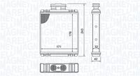 MAGNETI MARELLI BR517 - Radiador de calefacción