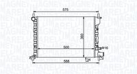 MAGNETI MARELLI BM1933 - Radiador, refrigeración del motor
