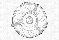 MAGNETI MARELLI 069422263010 - Ventilador, refrigeración del motor