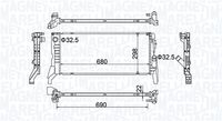 MAGNETI MARELLI BM2027 - Radiador, refrigeración del motor