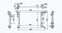 MAGNETI MARELLI BM2033 - Radiador, refrigeración del motor