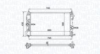 MAGNETI MARELLI BM2065 - Radiador, refrigeración del motor