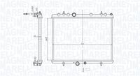 MAGNETI MARELLI BM2096 - Radiador, refrigeración del motor