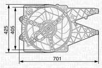 MAGNETI MARELLI MTC454AX - Ventilador, refrigeración del motor