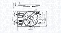 MAGNETI MARELLI MTC828AX - Potencia nominal [W]: 400<br>Calefacción / Refrigeración: Ventilador simple<br>para OE N°: 5Q0121203BB<br>