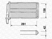 MAGNETI MARELLI BR061 - Radiador de calefacción