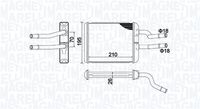 MAGNETI MARELLI BR500 - Radiador de calefacción