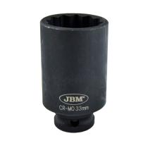 JBM 11616 - VASO IMPACTO 12 CANTOS 1/2"33MM