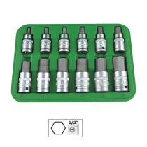 JBM 51260 - SET 12 PIEZAS 1/2"PUNTA HEXAGONAL