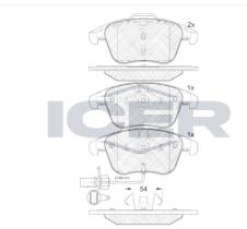  181864 - REC OF PASTILLAS FRENO AUDI A4