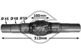 METALCAUCHO 02045 - FLEXIBLE ESCAPE 312MM