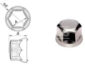 CARPRISS 6201538 - TAPON TORNILLO RUEDA ABS CROMADO 33