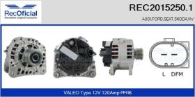  20152501 - REC ALTERNADOR AUDI